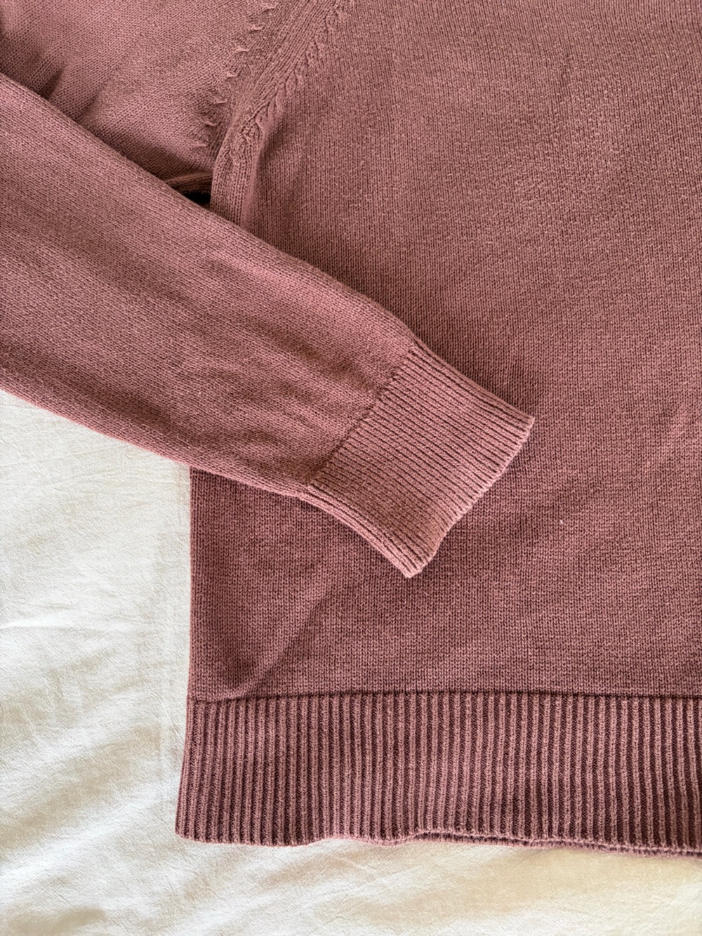 Quince Brown 100% organic cotton Classic 90s Minimalist French Girl Chic Sweater - Picture 4 of 6